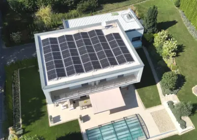 Nachhaltiger Neubau mit Notstromversorgung