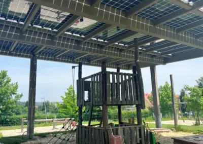 PV-Sandkistenüberdachung für den Kindergarten Mitterdorf